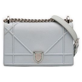 Dior Blue Small Grained Calfskin Diorama Flap Bleu Bleu clair