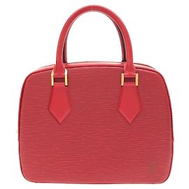 Louis Vuitton Epi Sablon Handtasche Rot