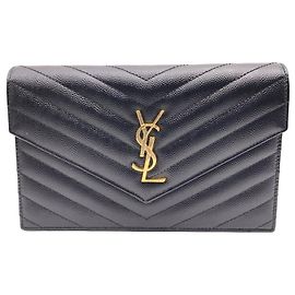 Cartera de cadena sobre Cassandra Yves Saint Laurent Negro