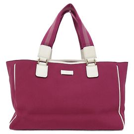Borsa Gucci 264216 Rosa e Bianca in Nylon Rosa Bianco