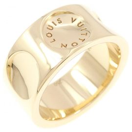 Anel Petite Bague Empreinte Louis Vuitton Dourado