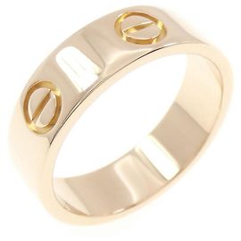 Bague Love de Cartier en or rose Doré