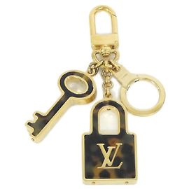 Porte Clés Confidence Louis Vuitton Marron Doré