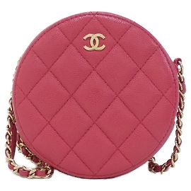 Bolsa de Ombro Chanel Timeless Classic Line AP0245 Rosa