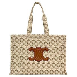 Céline Sac cabas Celine Large Cabas Thais Marron Beige