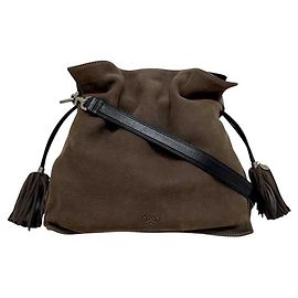 Borsa a tracolla 2-Way Loewe Flamenco Marrone
