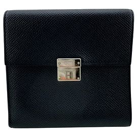 Hermès Portefeuille compact Hermes Click 12 Bleu
