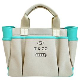 Tiffany & Co Borsa Tote Tiffany Weekend 2018 Cruise Marrone Bianco Verde
