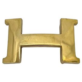 Hermès Fivela de cinto Hermes Constance Gold Dourado