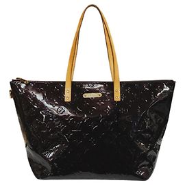 Bolso Tote Louis Vuitton Bellevue GM Vernis Burdeos Púrpura