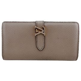 Cartera larga Louis Vuitton Taurillon Beige Beige