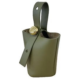 Bolso de Hombro Loewe Pebble Caqui Verde oliva