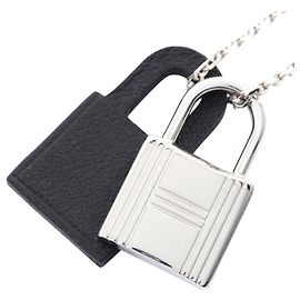 Hermès Hermes Kelly Halskette aus Edelstahl Schwarz