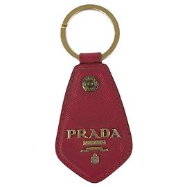 Porte-clés en cuir Prada Rose