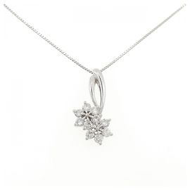 Autre Marque Collar de diamantes Pt900/Pt850 Plata