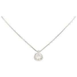 Autre Marque Collana con Diamanti Pt900/Pt850 Argento