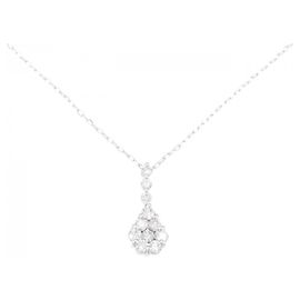 Autre Marque Au750 Diamant Halskette Silber