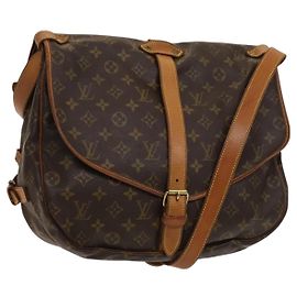 Louis Vuitton Saumur Monogram Canvas 35 Marron