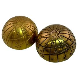 Hermès Orecchini a clip Globe Zodiac Hermes D'oro