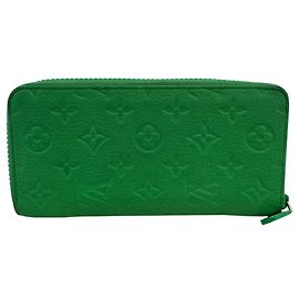 Cartera Zippy Louis Vuitton en verde Verde Verde claro