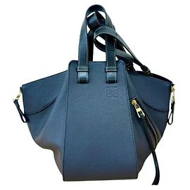 Loewe Hammock Small Handtasche/Schultertasche Schwarz Marineblau