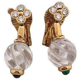 Orecchini Boucheron Crystal Ball Diamanti D'oro