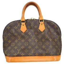 Louis Vuitton Alma Handbag Monogram Canvas PM Brown