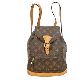 Louis Vuitton Vintage Montsouris Backpack Monogram Canvas MM Brown