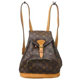 Sac à dos Louis Vuitton Vintage Montsouris Monogram Canvas MM Marron