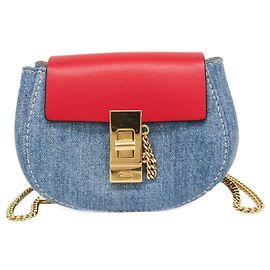 Chloé Mochila transversal mini de couro Chloe Drew Multicor