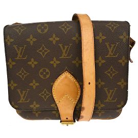 Bolsa Louis Vuitton Cartouchiere Monogram Canvas MM Marrom
