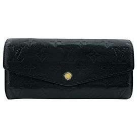 Portafoglio lungo Louis Vuitton Monogram Empreinte Nero