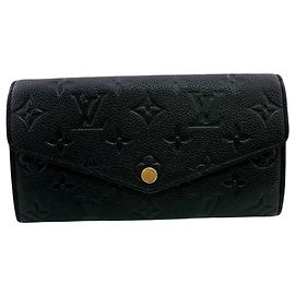 Long portefeuille Louis Vuitton Monogram Empreinte Noir