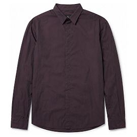 Camicia di seta Dolce & Gabbana da uomo - Bordeaux Bordò