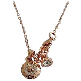 Ted Baker Collier plaqué or rose et cristal Doré