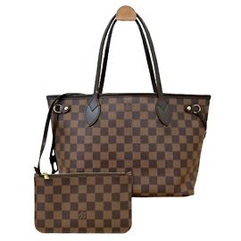 Sac cabas Louis Vuitton Damier Neverfull PM Marron