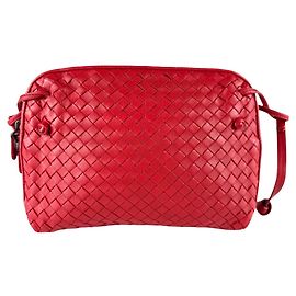 Borsa a tracolla Bottega Veneta rosso scuro Bordò
