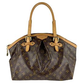 Bolso de Hombro Louis Vuitton Monogram Tivoli GM Castaño Monograma