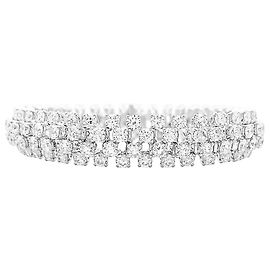 Pulsera Boucheron, "Angélique" rivière de diamantes, oro blanco. Otro