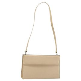 Borsa a tracolla Salvatore Ferragamo in pelle argento e beige Auth ka4481 Argento Beige