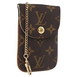 LOUIS VUITTON Monogram EtuiTelephonne MM Capa de celular M66546 LV Auth 181484A Monograma