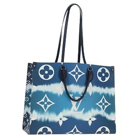 BOLSO LOUIS VUITTON LV Escal Monogram On the Go GM Azul M45120 LV Auth 181389SAM Azul