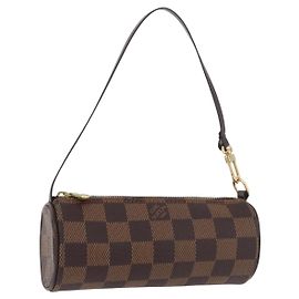 LOUIS VUITTON Damier Ebene Papillon Pouch LV Auth 182825 Damier ebene
