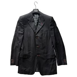 Gianni Versace Couture Black Wool Tailored Jacket Black
