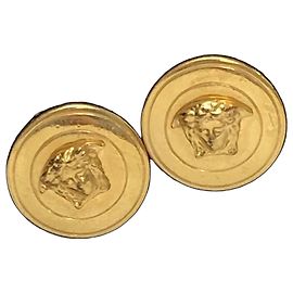 Versace Boucles d'oreilles clips rondes Medusa Doré