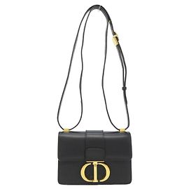 Borsa a tracolla micro Christian Dior 30 Montaigne Nero