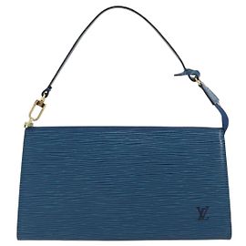 Louis Vuitton Pochette Accessoires Epi Leather Blau