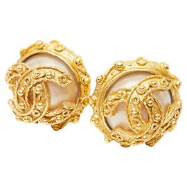 Orecchini a clip Chanel Coco Mark D'oro