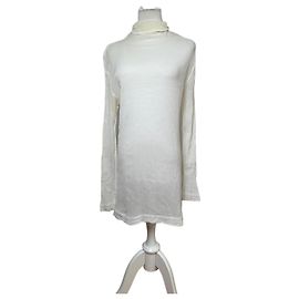 Top de algodón vintage Issey Miyake Blanco M Blanco