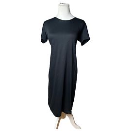 Yves Saint Laurent Vintage Saint Laurent Baumwollkleid Schwarz M Schwarz